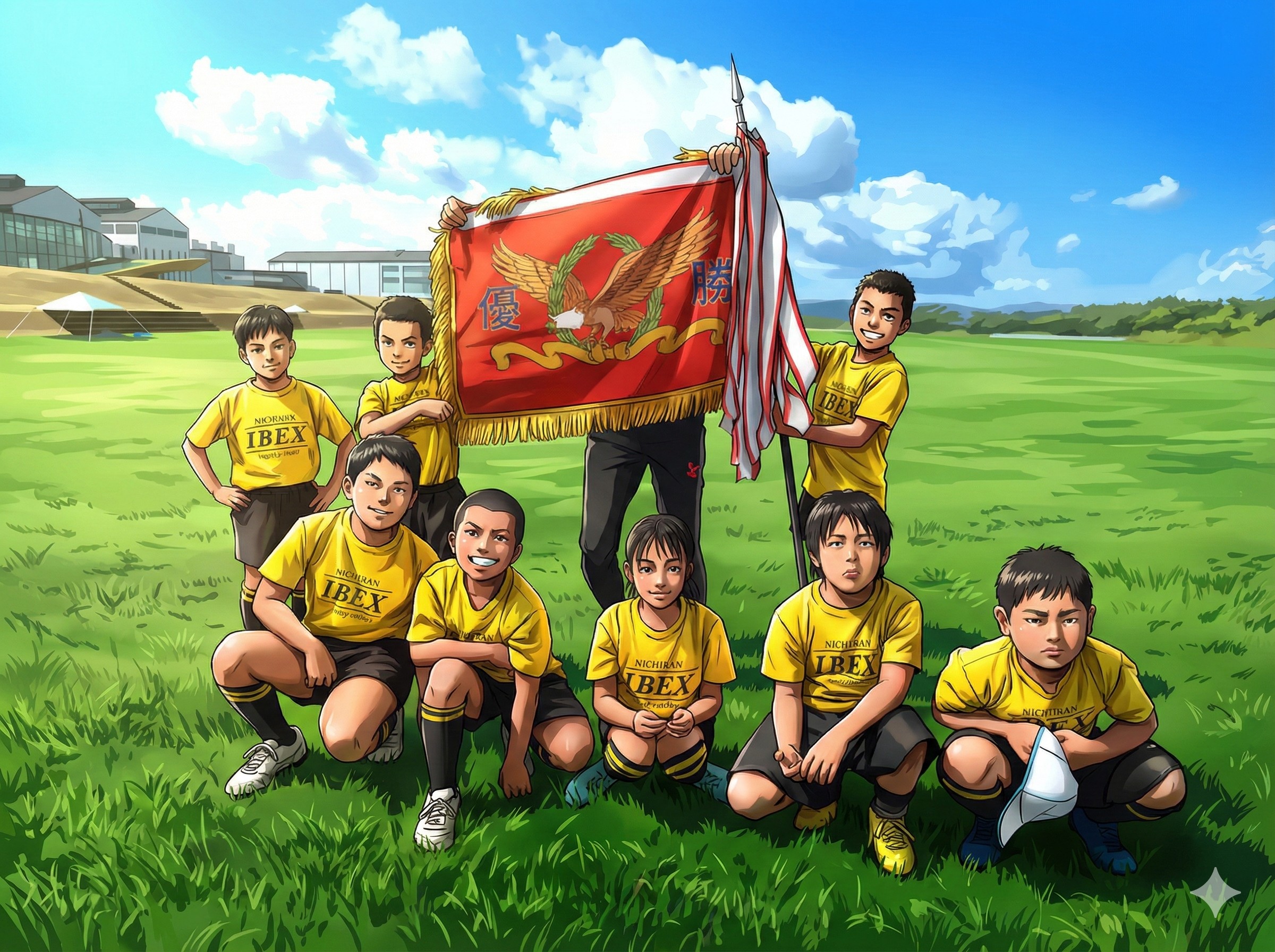 子供たちがラグビーを楽しんでいる画像